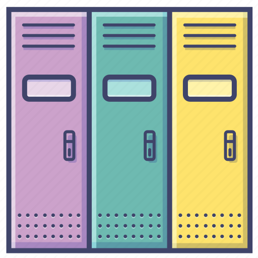 Locker, school, cupboard, furniture, cabinet, university, high school icon - Download on Iconfinder