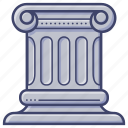 greek pillars, column, ancient column, building, architecture, school, law, government