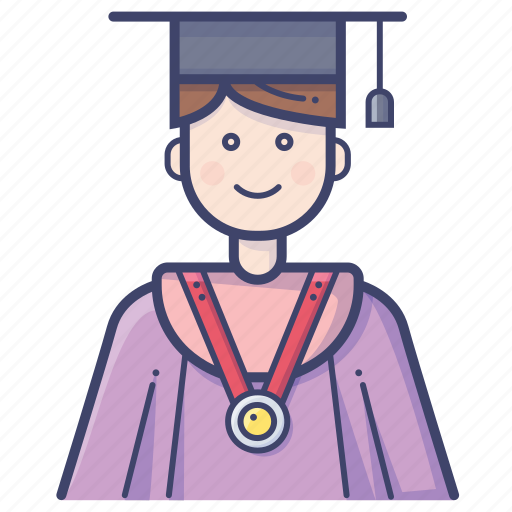 Education, university, graduation, avatar, man, diploma, person icon - Download on Iconfinder