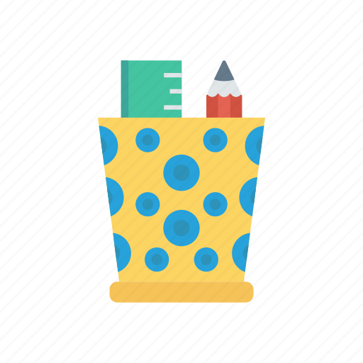 Jar, pencil, ruler, stationary icon - Download on Iconfinder