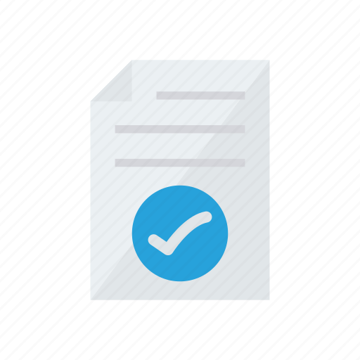Document, file, page, tick icon - Download on Iconfinder