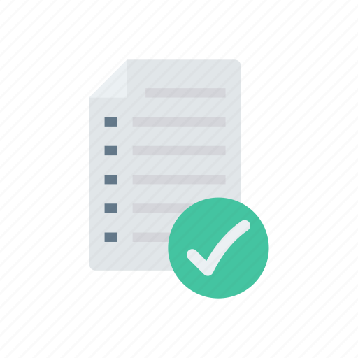Document, page, paper, tick icon - Download on Iconfinder