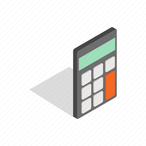 Business, calculate, calculator, electronic, isometric, mathematics icon - Download on Iconfinder