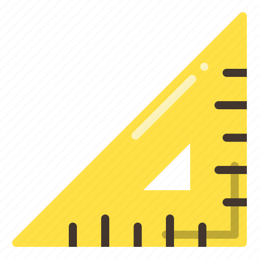 Ruler, measure, scale, triangle ruler icon - Download on Iconfinder