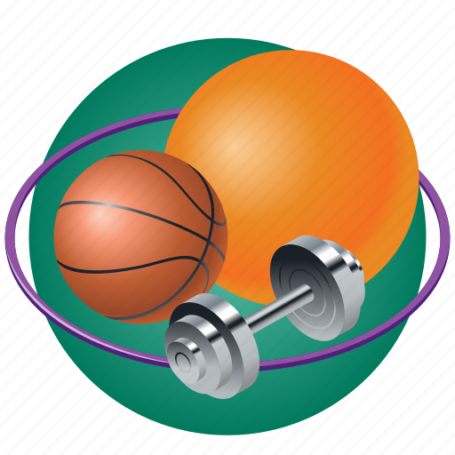 Ball, dumbbells, gymnastics, hoop, school, sport, volleyball icon - Download on Iconfinder