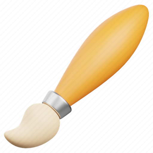 Paintbrush, paint, painting, brush, art, drawing, draw 3D illustration - Download on Iconfinder