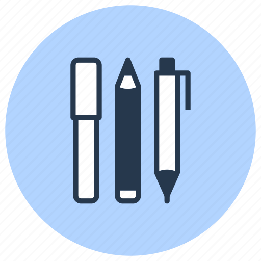Pen, pencil, school, stationery, study, supplies icon - Download on Iconfinder