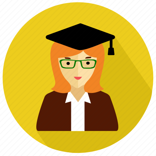Avatar, female, gratueted, person, student, university, woman icon - Download on Iconfinder
