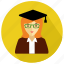 avatar, female, gratueted, person, student, university, woman 