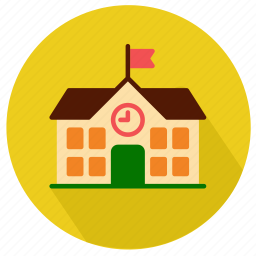 Building, college, flag, knowlwage, primary, school, student icon - Download on Iconfinder