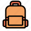 school, bag, backpack 
