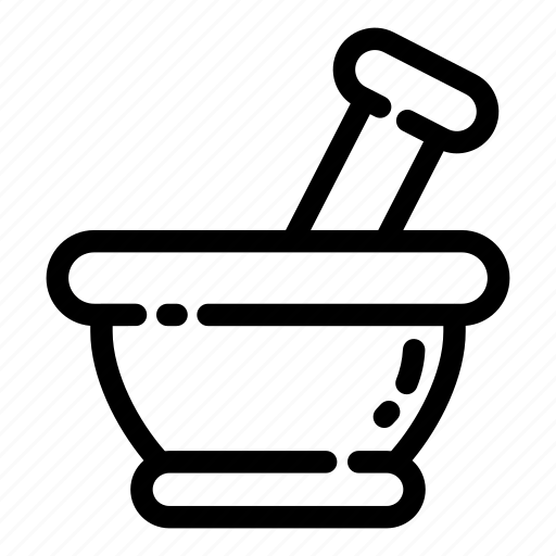 Bowl, chemistry, medicine, mortar, pestle, pharmacy, science icon - Download on Iconfinder