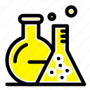 flask, lab, science, tube
