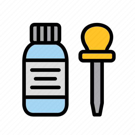 Baster, bottle, dropper, jar, medication, medicine, science icon - Download on Iconfinder