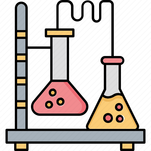 Boiling chemical testing, conical flask, erlenmeyer flask, flask icon - Download on Iconfinder