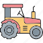 agricultural tractor, tractor, agriculture, farm house 