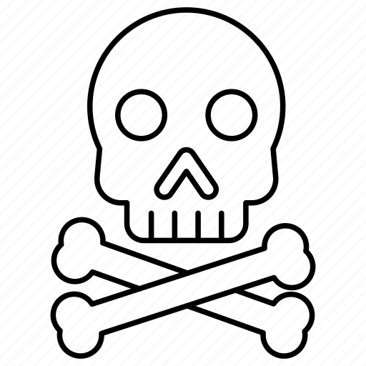 Danger, crossbones, skull, cranium, skeleton icon - Download on Iconfinder