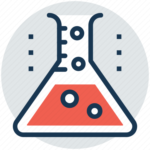Chemical flask, erlenmeyer flask, lab flask, lab glassware, test tube icon - Download on Iconfinder