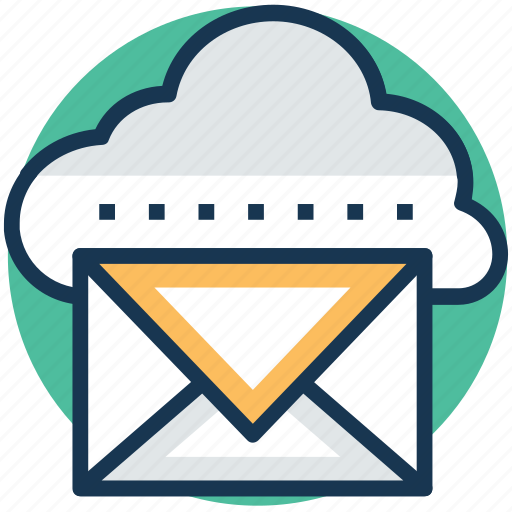 Cloud communication, cloud emailing, cloud mail service, cloud reporting, wireless mailing system icon - Download on Iconfinder