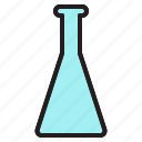 erlenmeyer, flask, bottle, lab