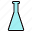erlenmeyer, flask, bottle, lab 