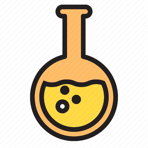 Flask, round, bottle, lab icon - Download on Iconfinder