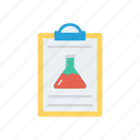 clipboard, document, lab, report, sheet