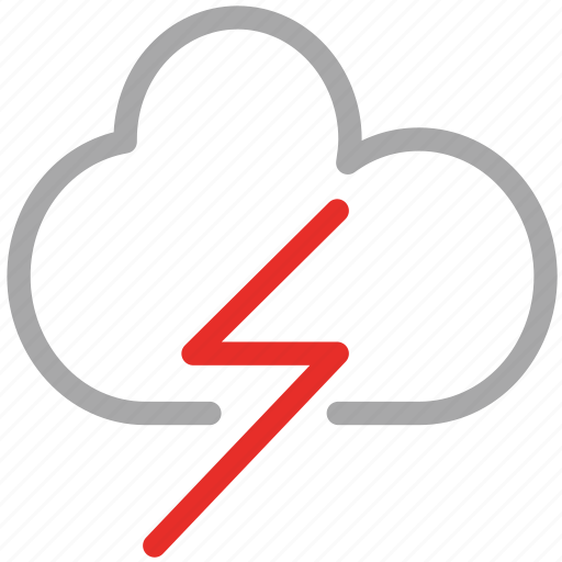 Clouds, thunder, rain, weather icon - Download on Iconfinder