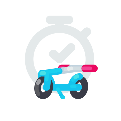 Electric, fold, kick, return, scooter, time icon - Free download