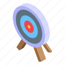 archer, target, isometric, arrow 