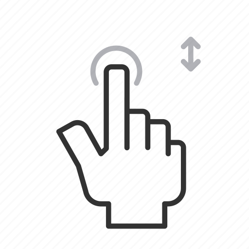 Gesture, hand, finger, touch, drag, slide, screen icon - Download on Iconfinder