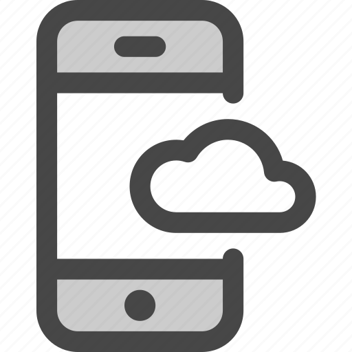 Cloud, device, mobile, phone, screen, storage icon - Download on Iconfinder