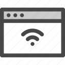 browser, computer, connection, internet, media, screen, wifi