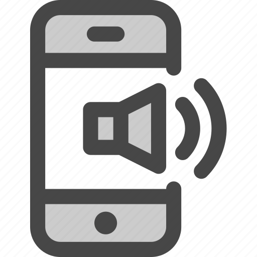 Audio, internet, mobile, music, phone, sound, speaker icon - Download on Iconfinder