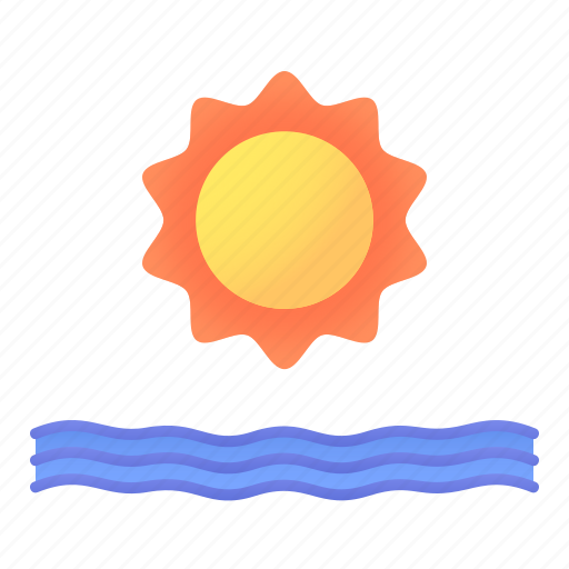 Beach, ocean, sea, summer, sun, sunset, water icon - Download on Iconfinder