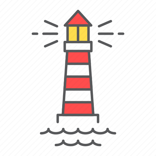 Lighthouse, sea, ocean, navigation, building, beacon icon - Download on Iconfinder