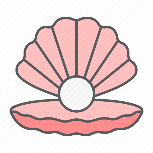 Seashell, pearl, shell, ocean, animal, open, luxury icon - Download on Iconfinder