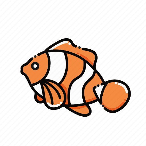 Clown, fish, clown fish, sea, ocean, animal, pet icon - Download on Iconfinder