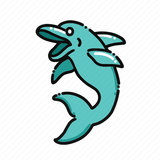 Dolphin, fish, sea, ocean, animal, benign, wild icon - Download on Iconfinder