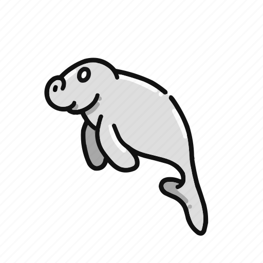 Dugong, sea cow, mammals, sea, ocean, fish, animal icon - Download on Iconfinder