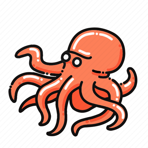 Octopus, animals, animal, seafood, sea food, ocean, fish icon - Download on Iconfinder