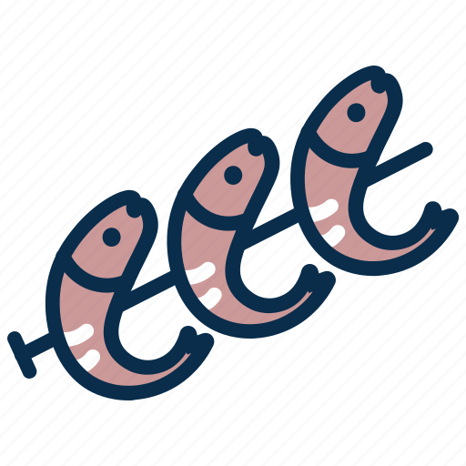 Fish, fishes, food, fry, sea food, shrimp icon - Download on Iconfinder