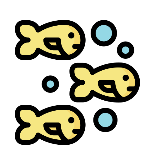 Aquatic, animal, fish, ocean, sea, shoal icon - Free download