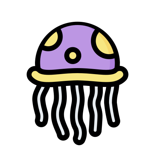 Jellyfish, marine, sea, animal, jellies icon - Free download