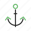 anchor, boat, i, marine, rope, sea, ship, travel 