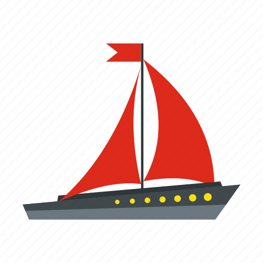 Boat, ocean, sails, sea, ship, yacht, yachting icon - Download on Iconfinder