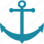 anchor, ocean, sea, ship 