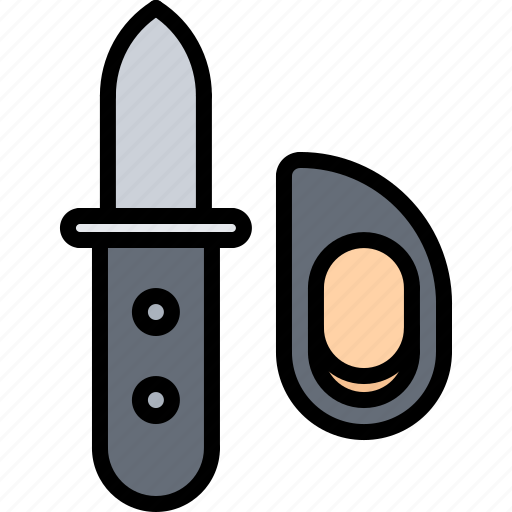 Eat, food, knife, mussel, restaurant, seafood icon - Download on Iconfinder