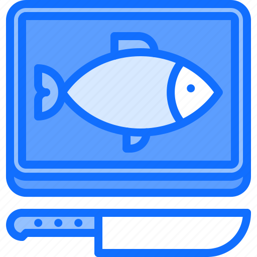 Board, eat, fish, food, knife, restaurant, seafood icon - Download on Iconfinder