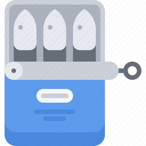 Anchovy, canned, eat, fish, food, restaurant, seafood icon - Download on Iconfinder
